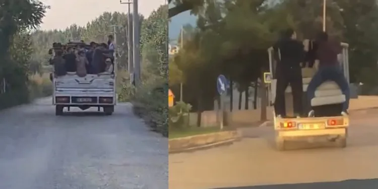 Bursa’da tehlikeli yolculuklar kamerada
