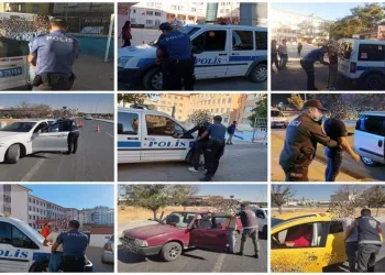 Gaziantep’te 117 araca trafikten men