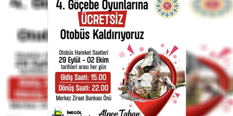İnegöl’den İznik’e 4 gün ücretsiz otobüs