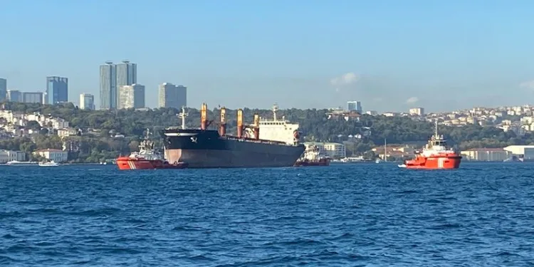 İstanbul Boğaz’ında gemi arızası