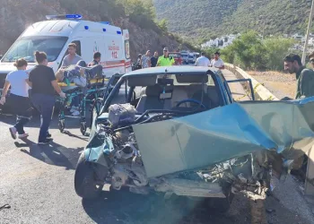 Bodrum’da 4 aracın karıştığı kaza