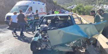 Bodrum’da 4 aracın karıştığı kaza