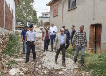 Başkan Ali Özkan’dan yağış sonrası inceleme