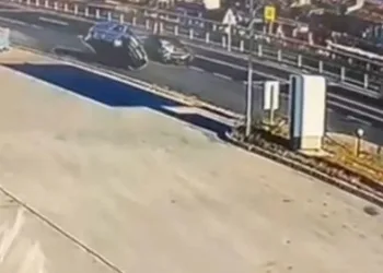 Tekirdağ’da ilginç kaza kamerada