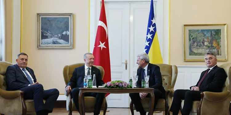 Erdoğan, Bosna Hersek Devlet Başkanlığı Konseyi üyeleriyle görüştü