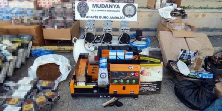 Mudanya’da kaçakçılar kıskıvrak yakalandı