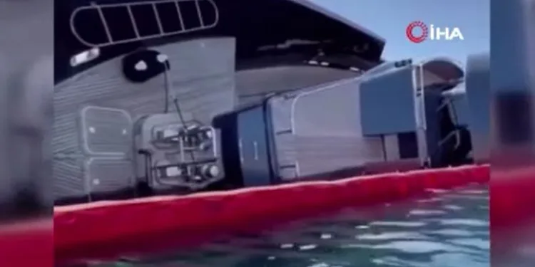 İsviçreli iş adamının yatı, Yunanistan’da yan yattı