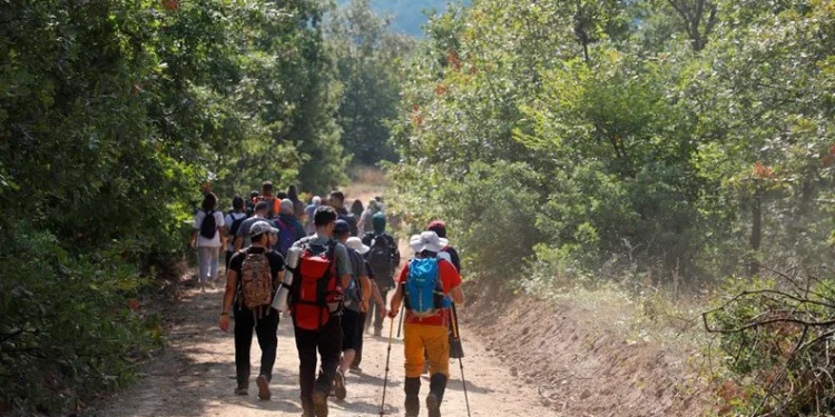 İnegöllü doğaseverler, şehitlerin anısına yürüdü