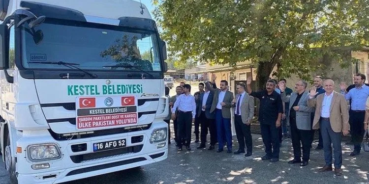Kestel’den Pakistan’a insani yardım