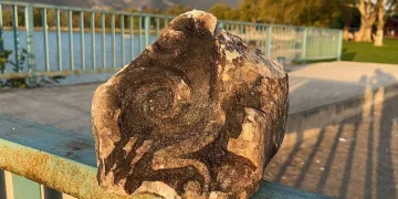 İznik Gölü’nde tarihi taş bulundu