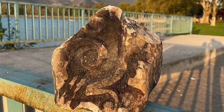 İznik Gölü’nde tarihi taş bulundu