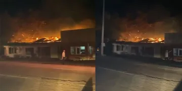 Bursa’da samanlık alev alev yandı