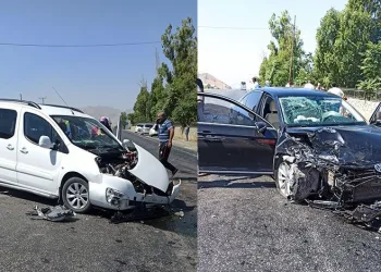 Otomobille kamyonet çarpıştı: 9 yaralı