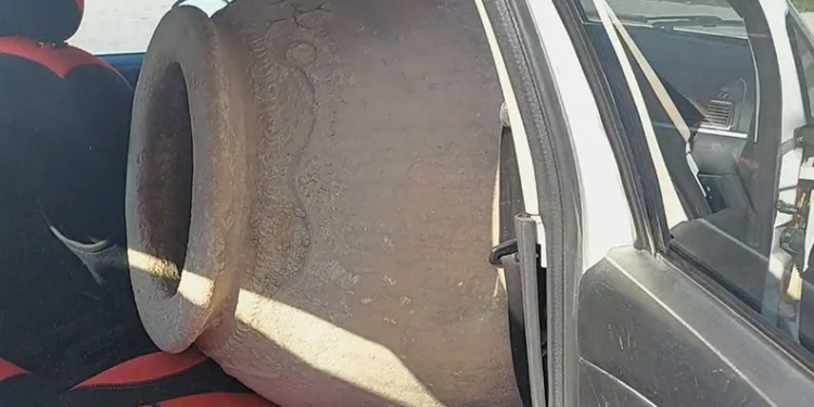 Aksaray’da 11 asırlık Pithos Küpünü götürürken yakalandı