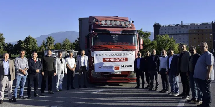 MÜSİAD Bursa’dan Pakistan’a yardım