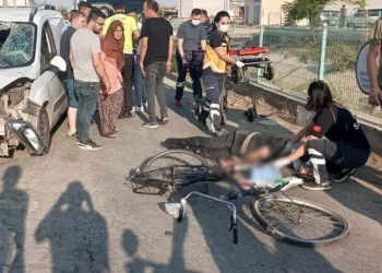 Manisa’da kamyonetin çarptığı bisikletli öldü