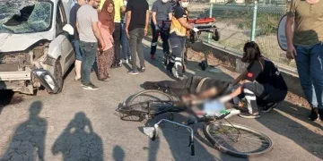 Manisa’da kamyonetin çarptığı bisikletli öldü