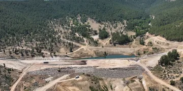Büyükorhan Kocadere Göleti çalışmaları devam ediyor