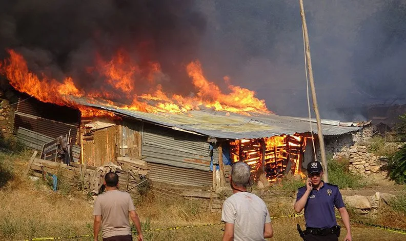 Tokat’ta korkutan yangın