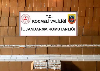 Kocaeli’de 11 milyon 580 bin adet makaron ele geçirildi