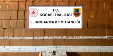 Kocaeli’de 11 milyon 580 bin adet makaron ele geçirildi