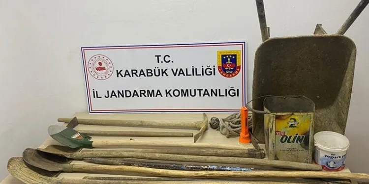 Karabük’te izinsiz kazı yapan 3 kişi suçüstü yakalandı