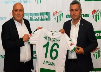 Bursaspor’un tozluk sponsoru ‘Aroma’ oldu
