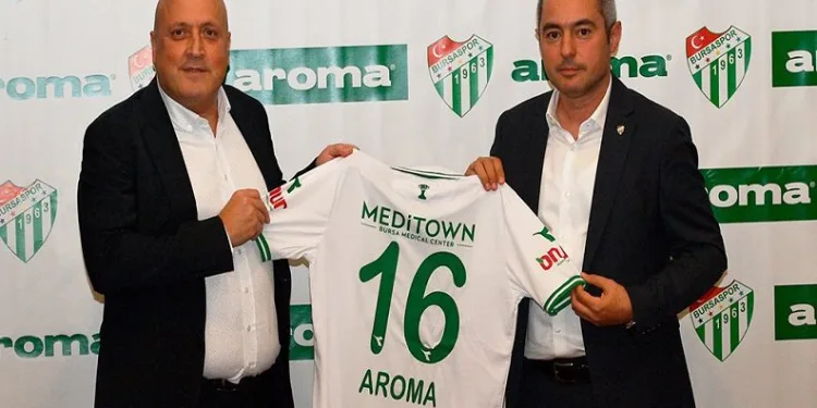 Bursaspor’un tozluk sponsoru ‘Aroma’ oldu