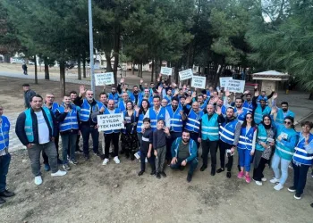 DEVA, mavi yeleklerle Bursa sokaklarında