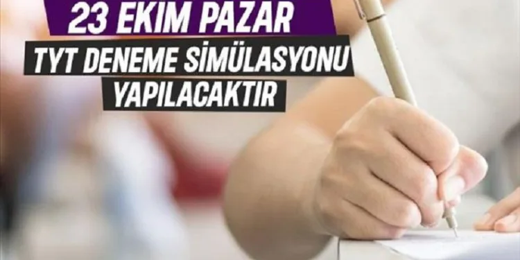 Üniversiteye hazırlanan öğrencilere TYT simülasyonu