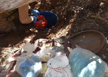 Adıyaman’da patlayıcı yapımında kullanılan malzeme ele geçirdi