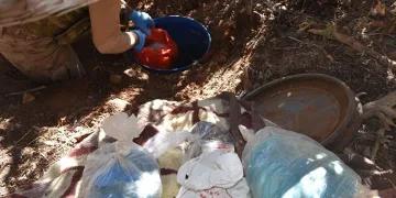 Adıyaman’da patlayıcı yapımında kullanılan malzeme ele geçirdi
