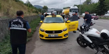 17 yaşında silahla taksiyi gasp etti