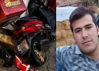 Kamyonetle çarpışan kurye hayatını kaybetti
