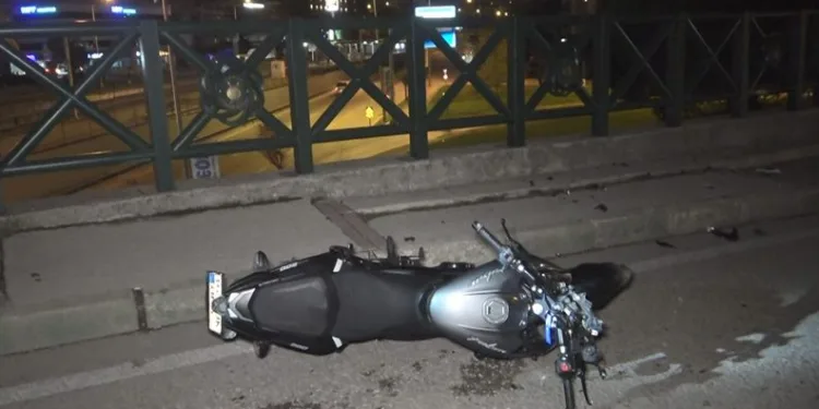 Bursa’da motosikletli viyadükten yuvarlandı