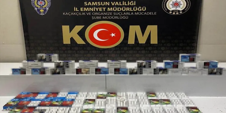 Samsun’da 14 bin kaçak makaron ele geçirildi