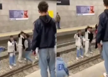 Bursa’da metro istasyonunda tepki çeken görüntüler