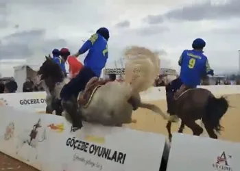 Bursa’da göçebe oyunlarında talihsiz kaza