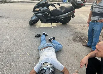Bursa’da otomobil ile motosiklet çarpıştı