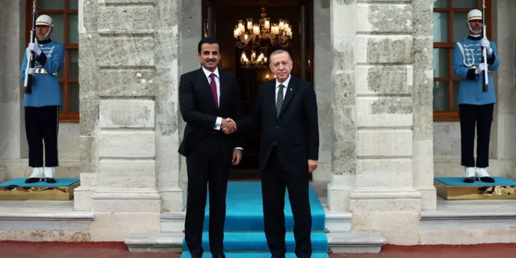 Cumhurbaşkanı Erdoğan, Katar Emiri ile görüştü