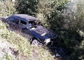 Bursa’da otomobil dereye uçtu: 2 yaralı