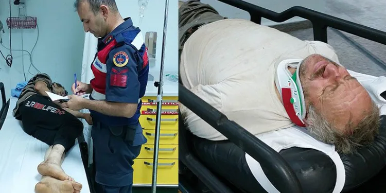 Samsun’da fındık bahçesinde uçurumdan yuvarlandılar