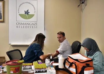 Osmangazi Belediye personeli sağlık taramasından geçti