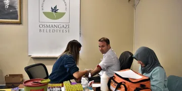 Osmangazi Belediye personeli sağlık taramasından geçti