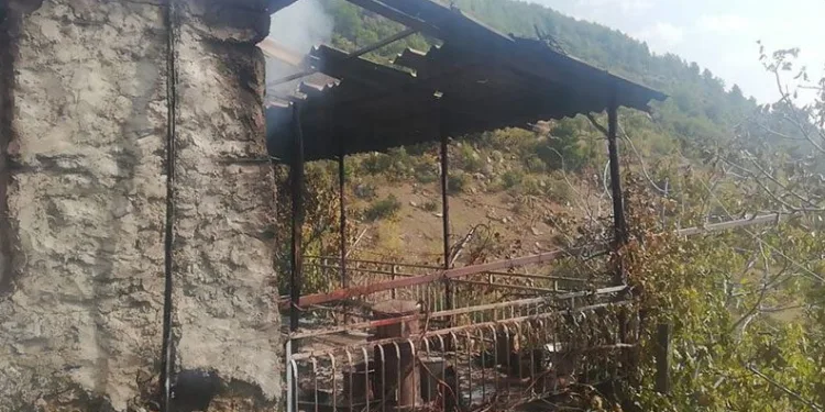 Antalya’da patlayan tüp yangına sebep oldu