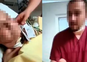 Hastanede skandal! Yaşlı kadını korkutup eğlendiler