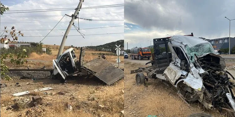Kahramanmaraş’ta tren kamyonete çarptı: 1 ölü