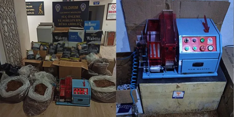 Bursa’da kaçak tütün operasyonu: 1 gözaltı