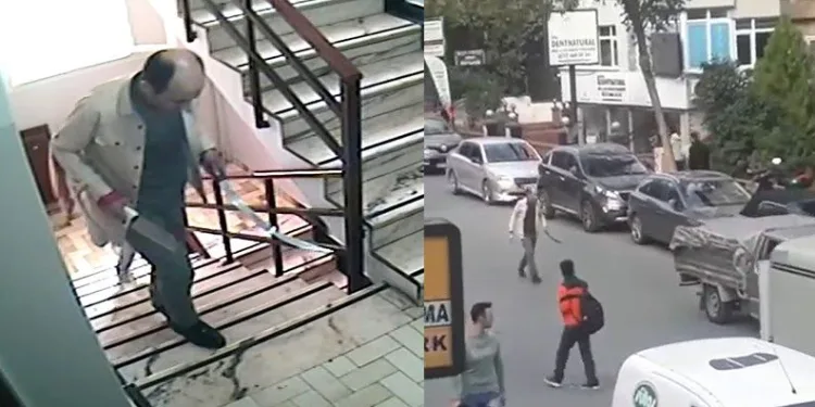 Satırla insanlara saldıran avukat gözaltına alındı