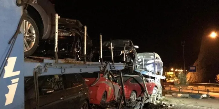 Erzurum’da kaza! 3 araca çarparak durabildi